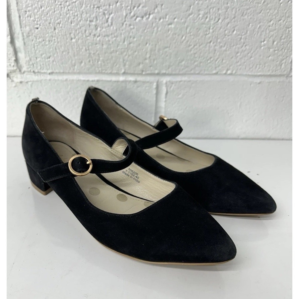 Boden Rosabel Black Suede Pointy Toe Low Heels‎ / Women's 40 US 9